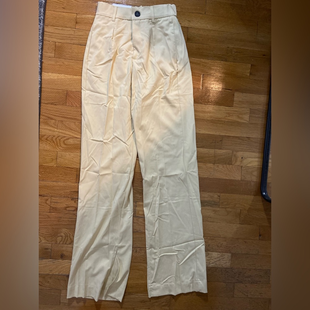Bershka straight slit pant